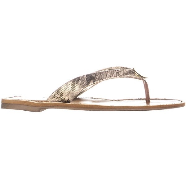 report flip flops gold