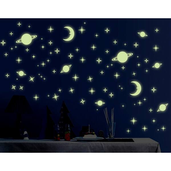 Shop Chezmax Diy Stars And Planets Waterproof Wall Sticker