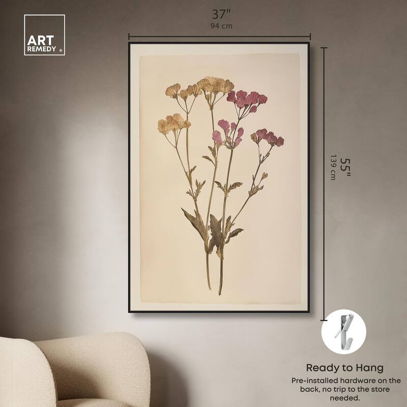 Dried Flower Canvas by Art Remedy