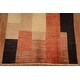preview thumbnail 6 of 18, Vegetable Dye Gabbeh Modern Area Rug Handmade Wool Carpet - 6'7" x 9'7"