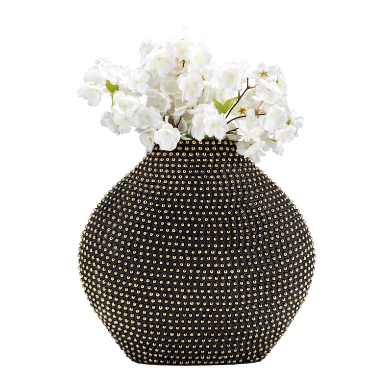 Sagebrook Home Contenporary Ceramic Beaded Vase