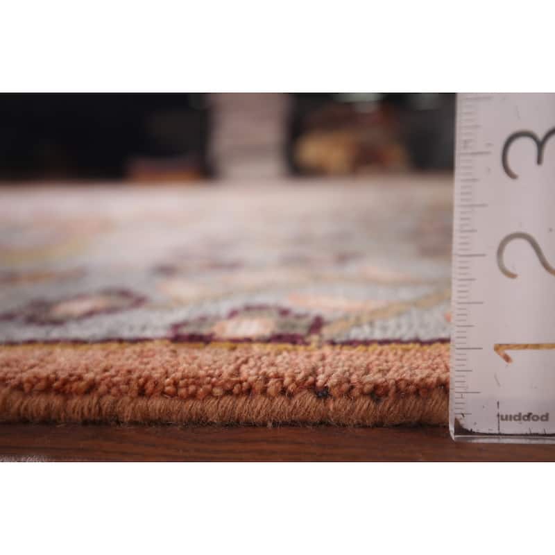 Animals Design Gray Ziegler Oriental Area Rug Handmade Wool Carpet - 7'9"x 9'9"