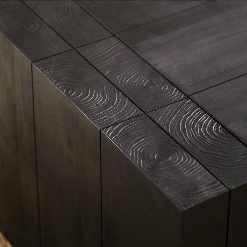 Modern Farmhouse Rectangular Table Wood Coffee Table for Living Room