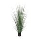 preview thumbnail 3 of 12, Green Faux Foliage Tall Onion Grass Artificial Plant with Black Plastic Pot