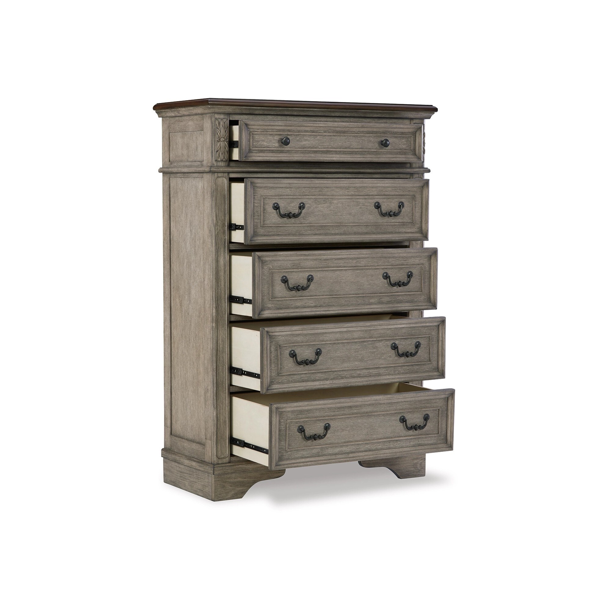 vintage tall dresser