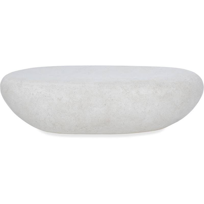 Traditional Stone Accent Bench - 46.75" - White