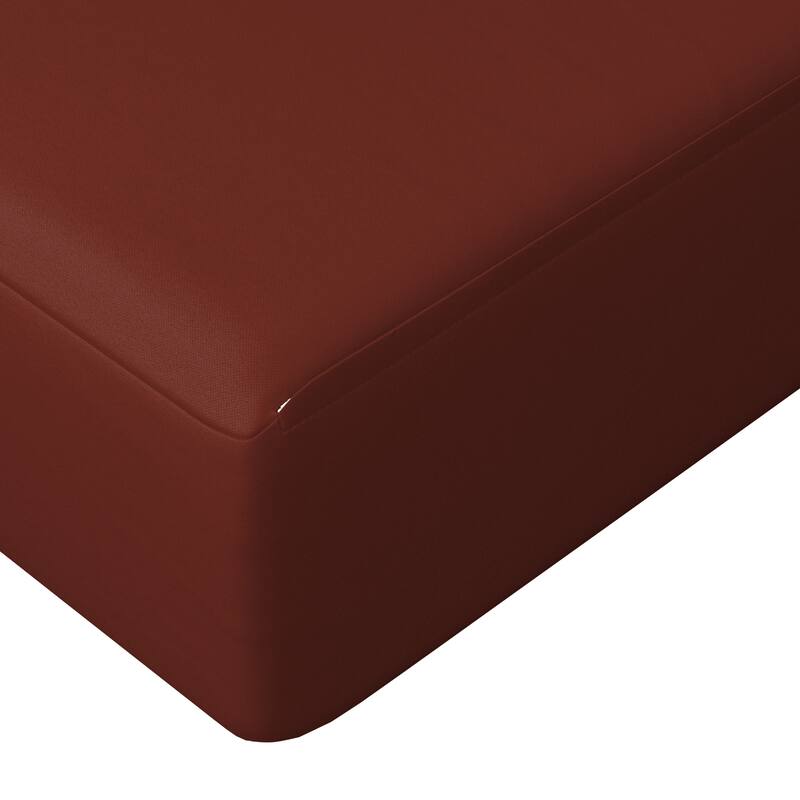 California Umbrella Outdoor Deep Seat Cushion Set, 24" x 48", Sunbrella Fabric, Densified Fiber Fill