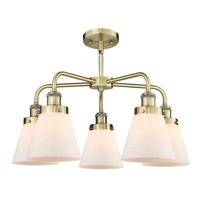 Innovations Lighting Cone - 5 Light 24" Stem Hung Chandelier