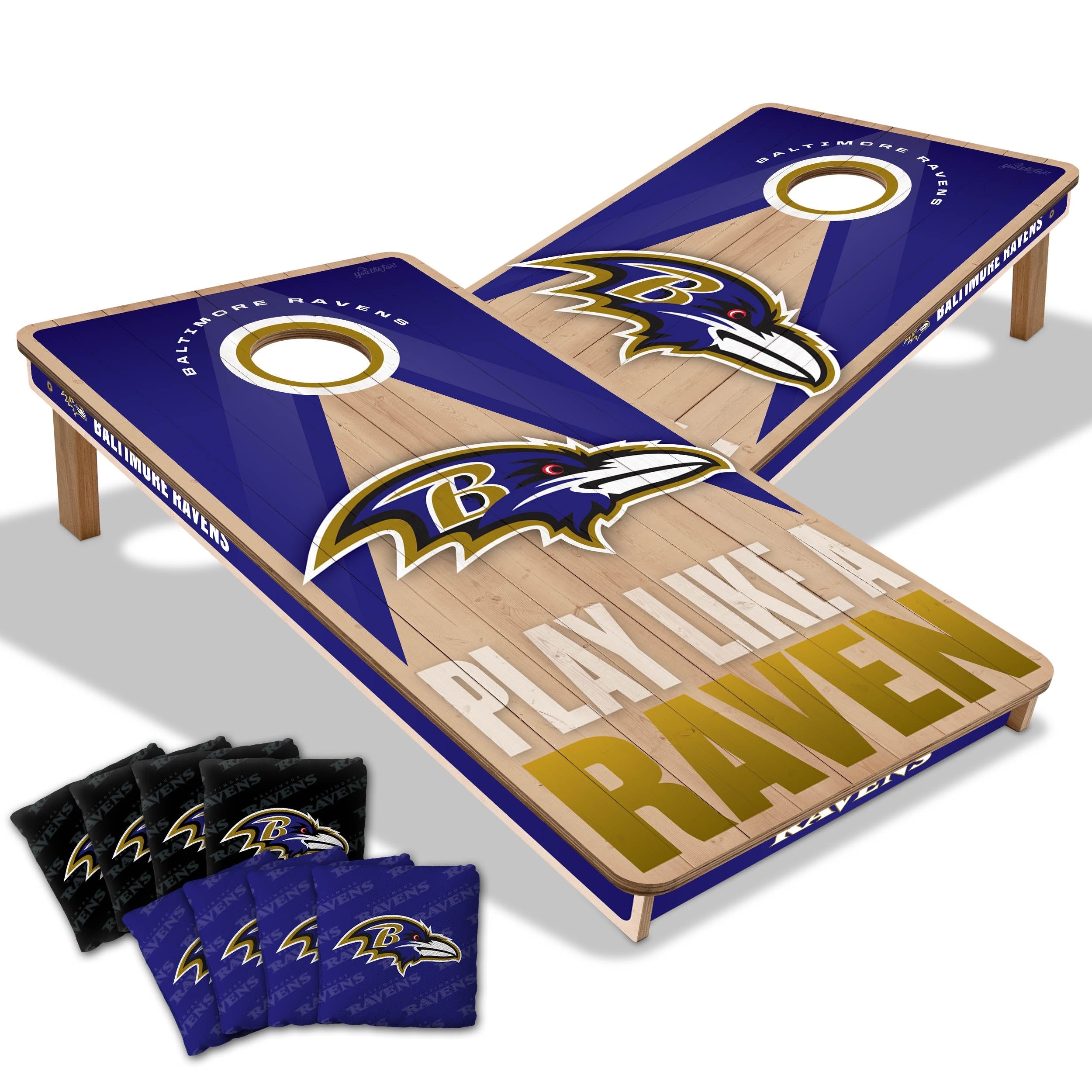 Baltimore Ravens NFL 2x4 Professional Cornhole Board Set