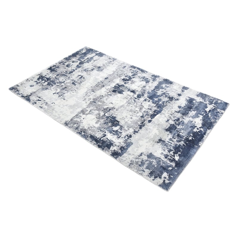 Overton Handmade Modern Contemporary Abstract Area Rug