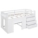 preview thumbnail 43 of 58, Wood Loft Bed with Ladder, Drawers and Safe Guardrail, Maximized Storage Space, Twin Size