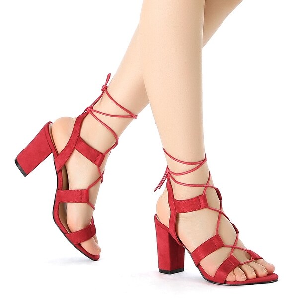 block tie up heels