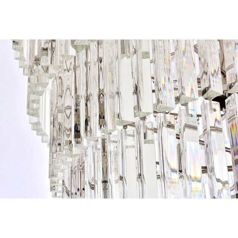 Indigo Home 48 inch spiral crystal chandelier