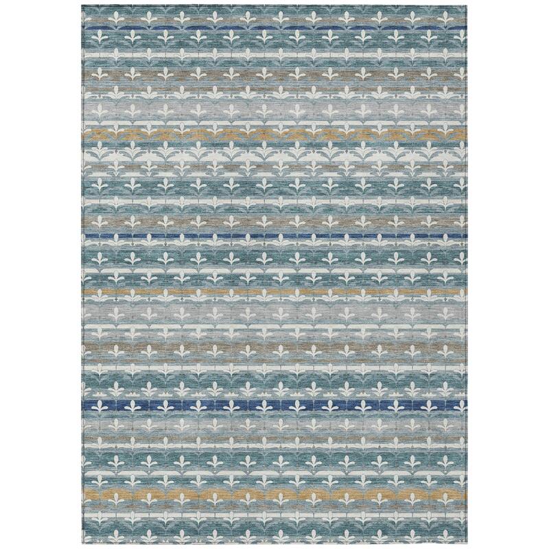 Machine Washable Indoor/ Outdoor Stripe Bramlage Chantille Rug