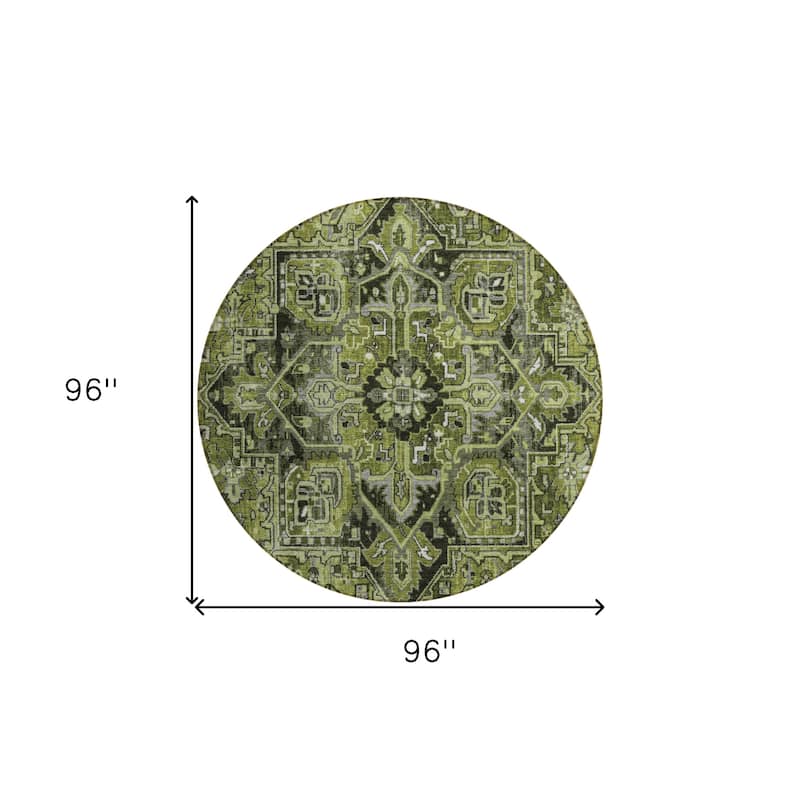 Maso Oriental Weather Resistant Timeless Grace Outdoor Rug