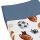 preview thumbnail 4 of 4, Sweet Jojo Designs Sports Theme Boy Changing Pad Cover Watercolor Vintage Sport Themed Soccer Balls Football Baseball Basketball