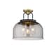 Option Black Brushed Brass / Light Smoke