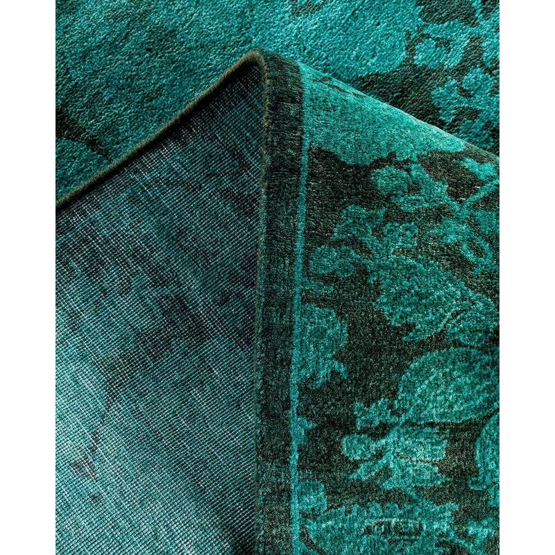 Contemporary Overdyed Wool Hand Knotted Runner - 2' 8" x 13' 0"