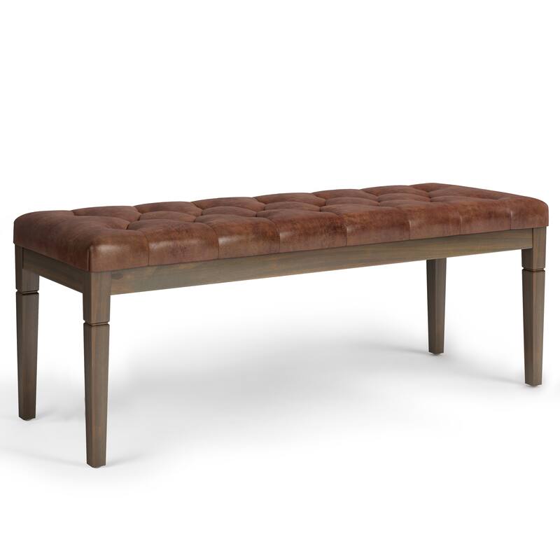 WYNDENHALL Hopewell 48 inch Wide Traditional Rectangle Ottoman Bench