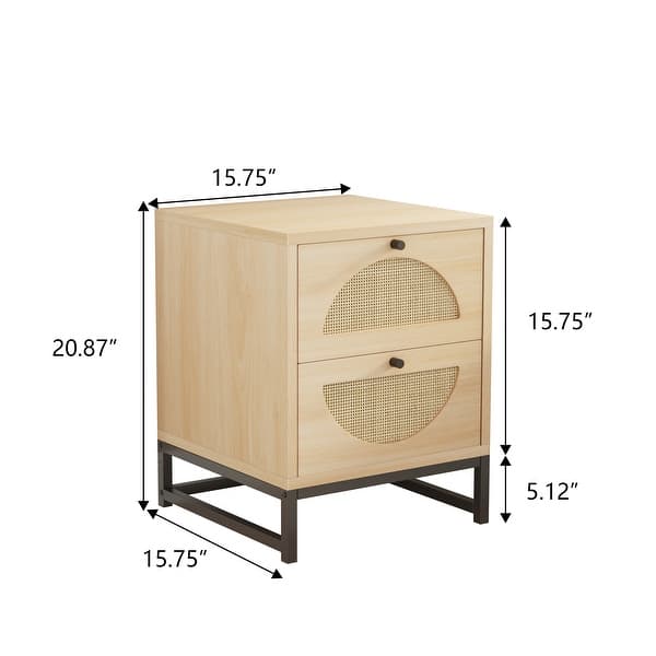 2 Drawer side table，Display Rack for Bedroom and Living Room - Bed Bath ...