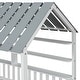 preview thumbnail 9 of 12, Wood Twin Size House Bed with Roof, Guardrail, and 2-Tier Storage Shelves, Sturdy Pine Frame, Easy Assembly, White