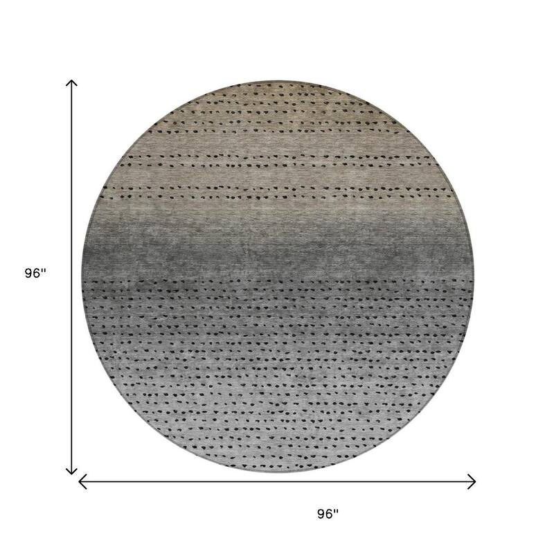 HomeRoots Abstract Transitional Rectangle Outdoor Rug