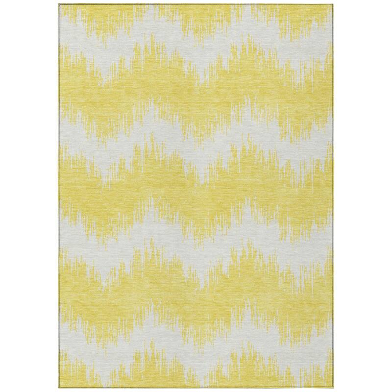 HomeRoots Chevron Transitional Rectangle Outdoor Rug