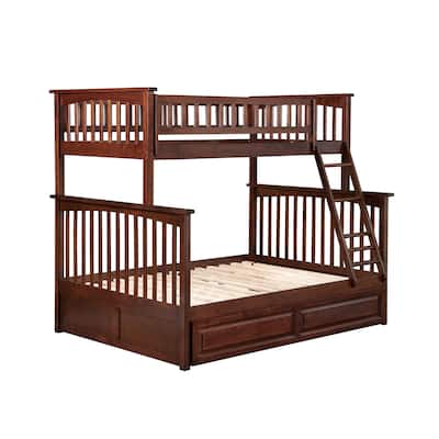 Bunk Bed with Trundle & Turbo Charger - Space Saving Twin Over Twin