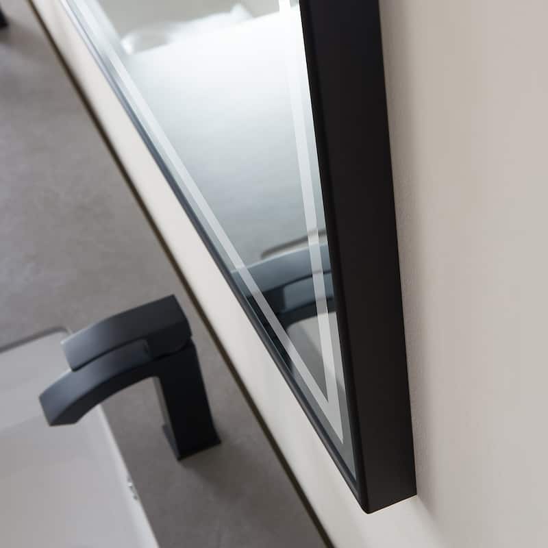 72" Rectangular LED Lighted Accent Bathroom/Vanity Wall Mirror - 72