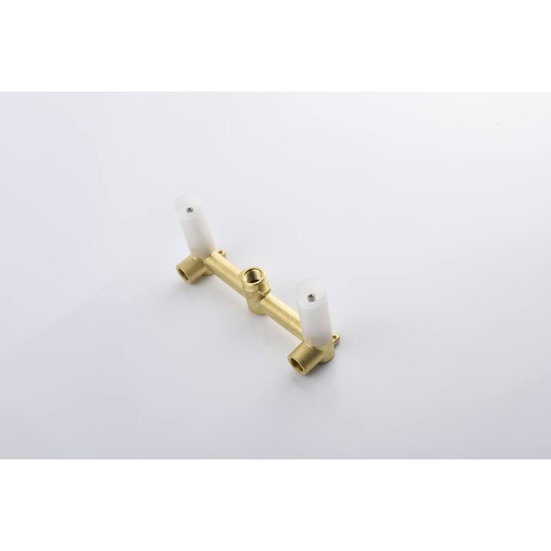 Wall Mounted Bathroom Sink Faucet with Cross Design Handle, Prevents Rust, Corrosion, Anti Fingerprint