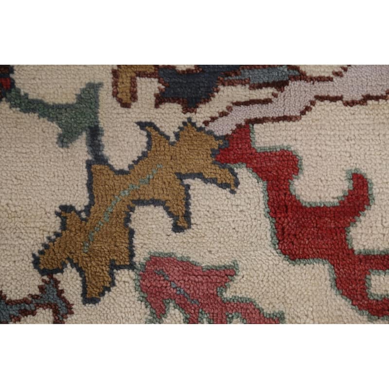 Blue Oushak Indian Area Rug Handmade Living Room Wool Carpet - 7'11"x 10'1"