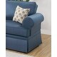 preview thumbnail 6 of 5, Sofa and Loveseat Glossy Polyfiber Cushion Couch,2pc Sofa Set