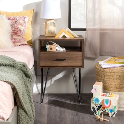 Middlebrook 18-inch 1-drawer Hairpin Nightstand