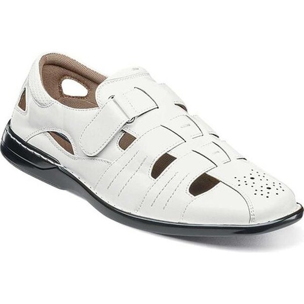 stacy adams white sandals