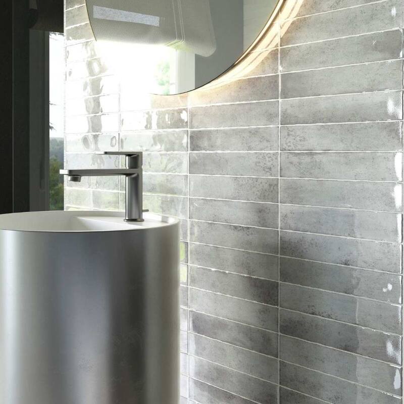 The Tile Life Ibiza 2x10 Grey Ceramic Wall Tile