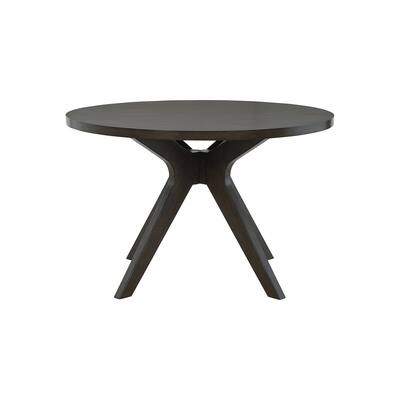 Ashley Furniture Wittland Dark Brown Round Dining Room Table - 50"W x 50"D x 32"H