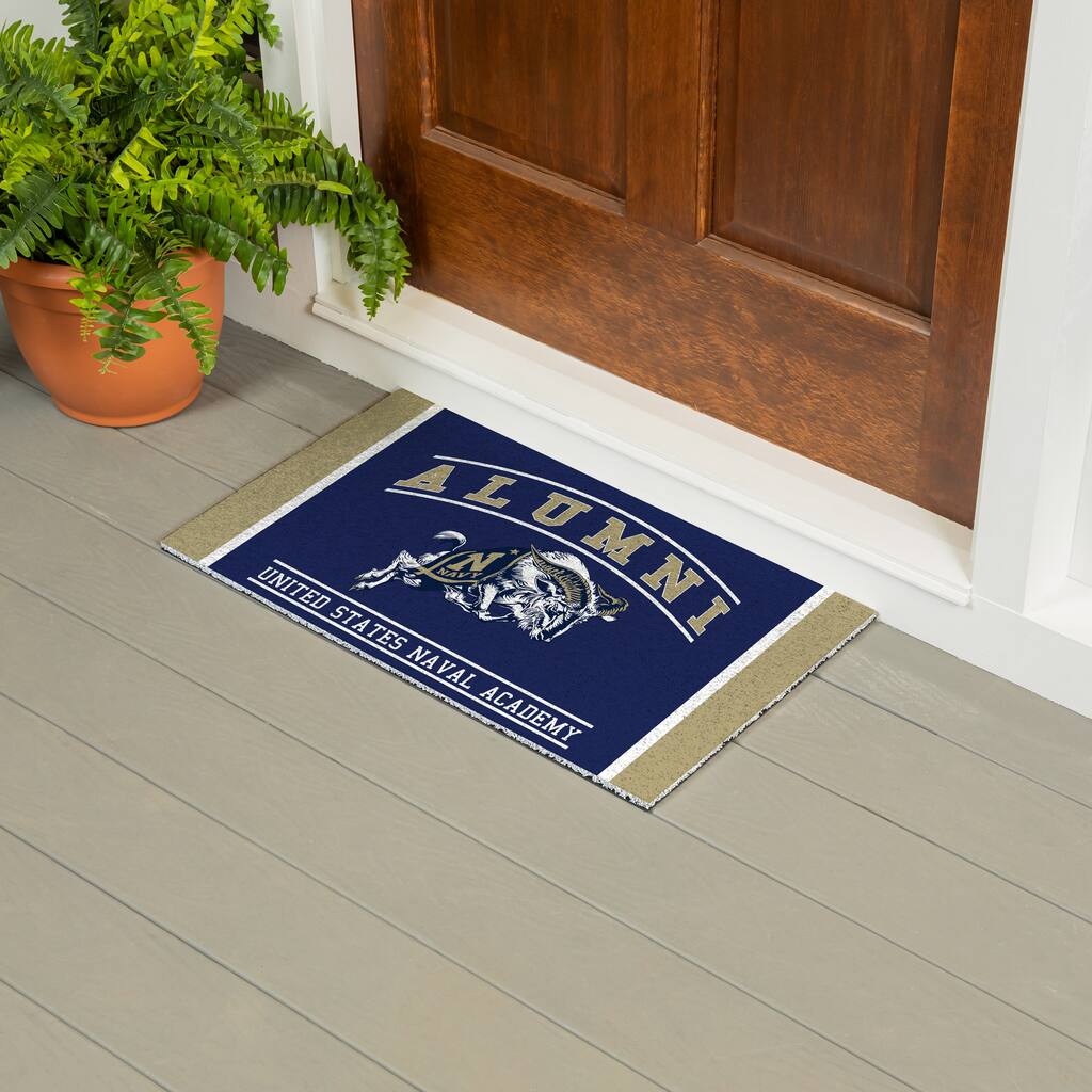 28 in. x 16 in. US Naval Academy Alumni Full Color PVC Door Mat