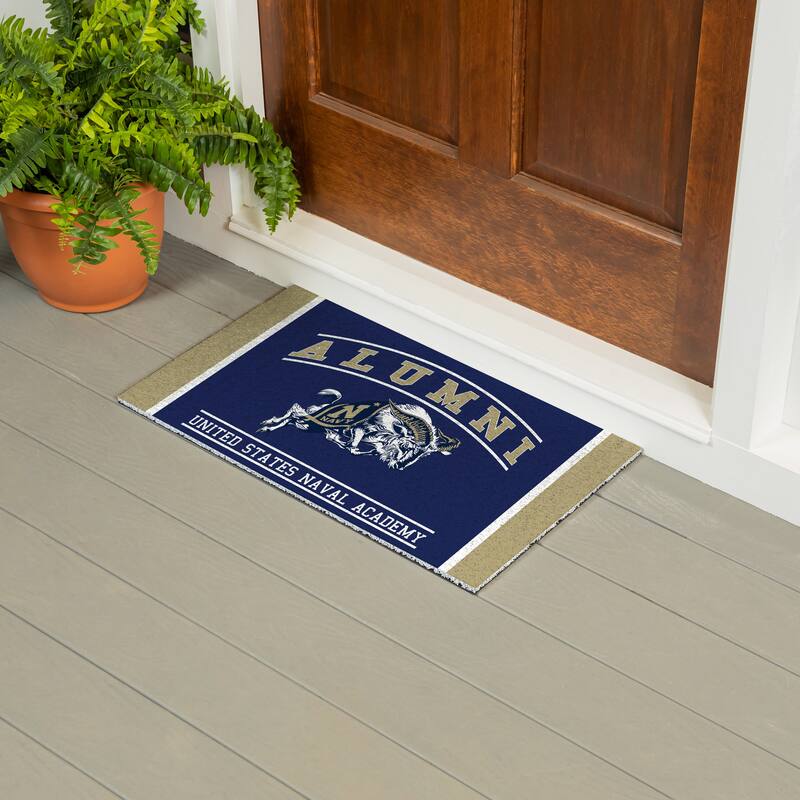 28 in. x 16 in. US Naval Academy Alumni Full Color PVC Door Mat