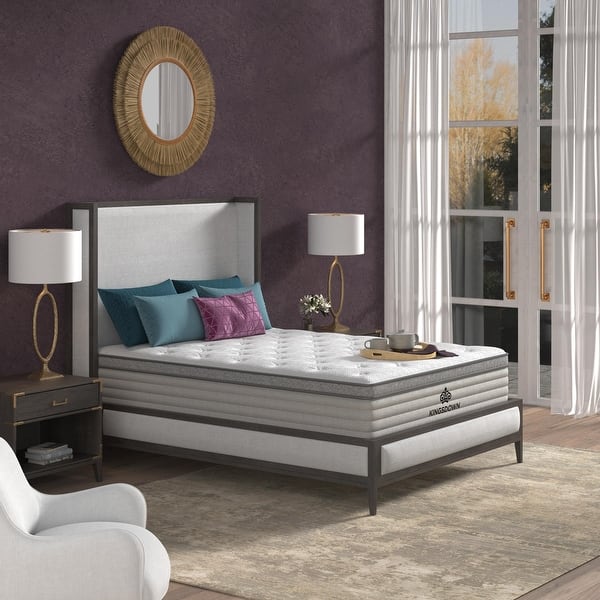 slide 2 of 10, Kingsdown Mezzo 16-in. Ultra-Plush Euro-Top Mattress with Set Option