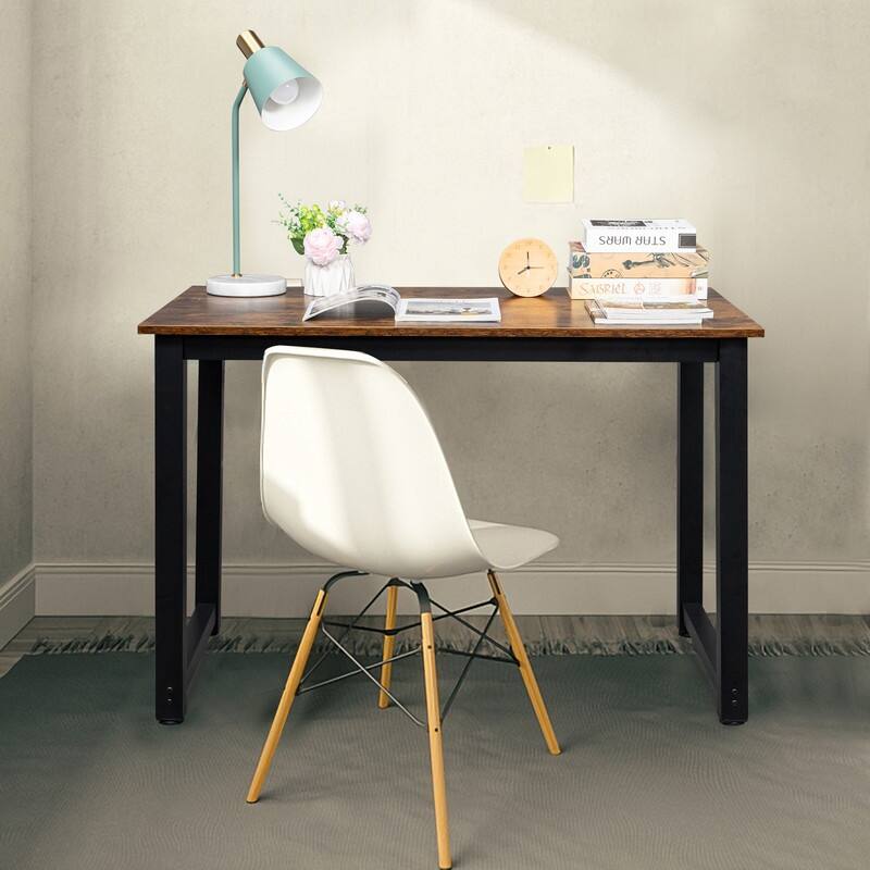 43" Decent High Strength Wooden Computer Desk Oak