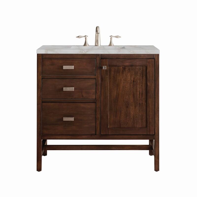 James Martin Vanities E444-V36-3VSL Addison 36" Single Basin Wood - Mid-Century Acacia