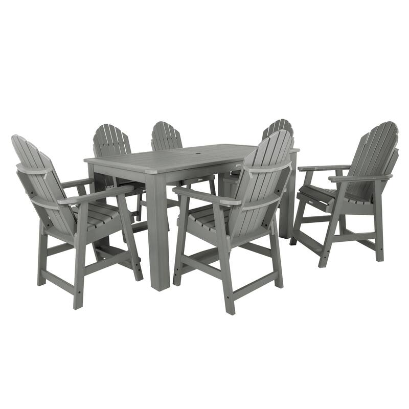 Hamilton 7-Piece Outdoor Dining Set - 42" x 72" Table, Counter-height