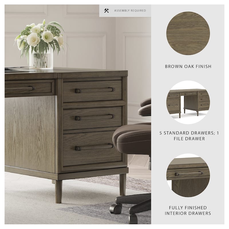 Signature Design by Ashley Roanhowe Brown 68" Home Office Desk