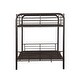preview thumbnail 14 of 14, Full over Full Size Metal Bunk Bed with Fence for Kids