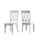 Option Antique White Chairs and Bench