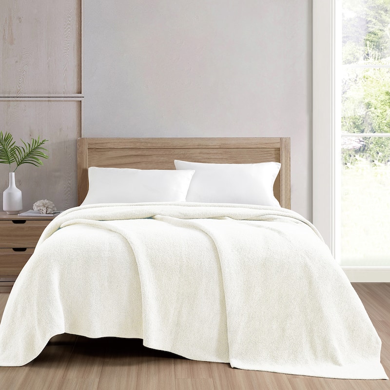 Jennifer Adams Marshmallow Blanket - Queen - Ivory