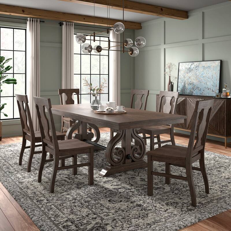 Vikos Wood Extendable Dining Set