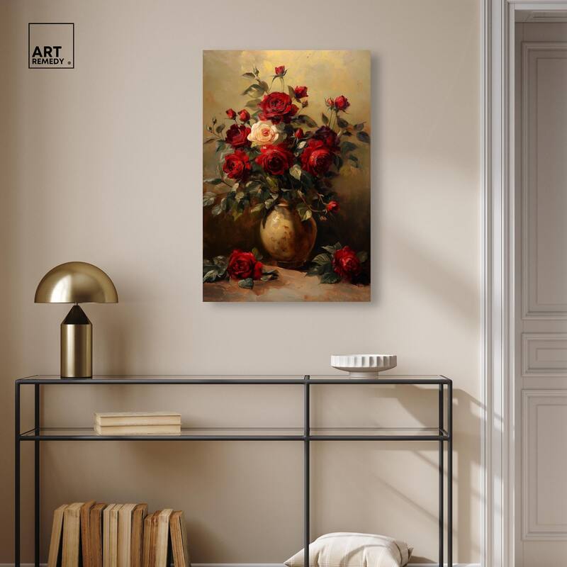 Lavish Lily Lament Canvas by Art Remedy, Gallery Wrapped