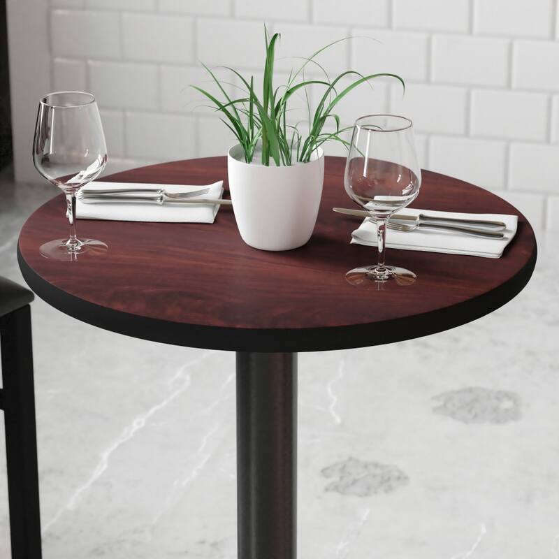 24'' Round Table Top with Reversible Laminate Top