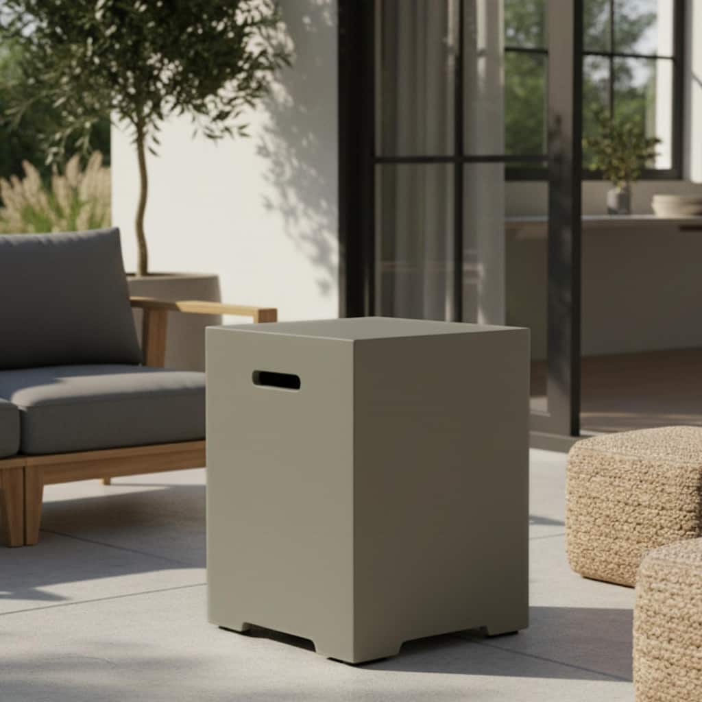 GDFStudio - 16" Outdoor 20LB Propane Tank Cover for Gas Fire Pits